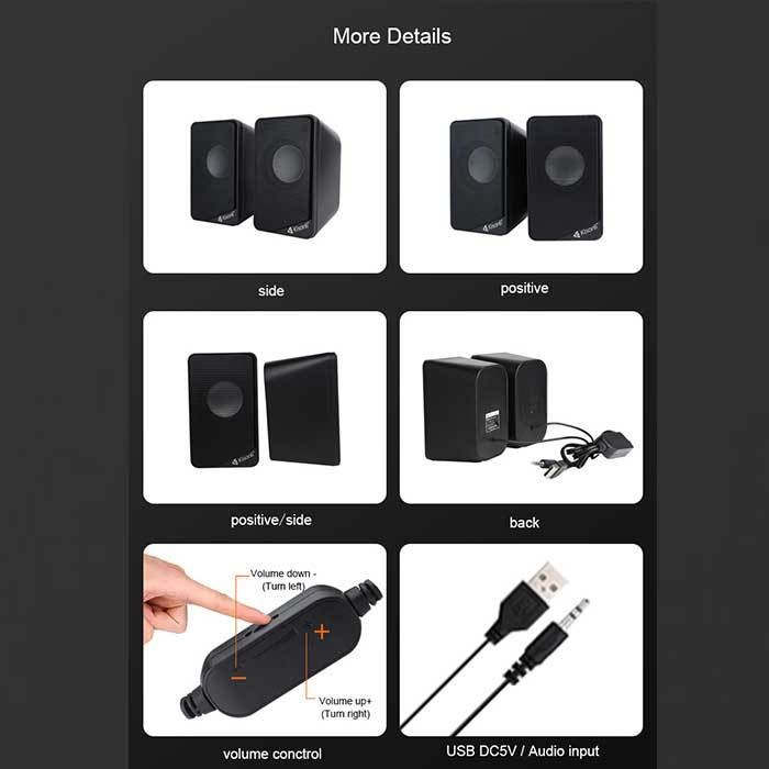KISONLI KS-03 USB MULTIMEDIA SPEAKER price in BD | TechlandBD